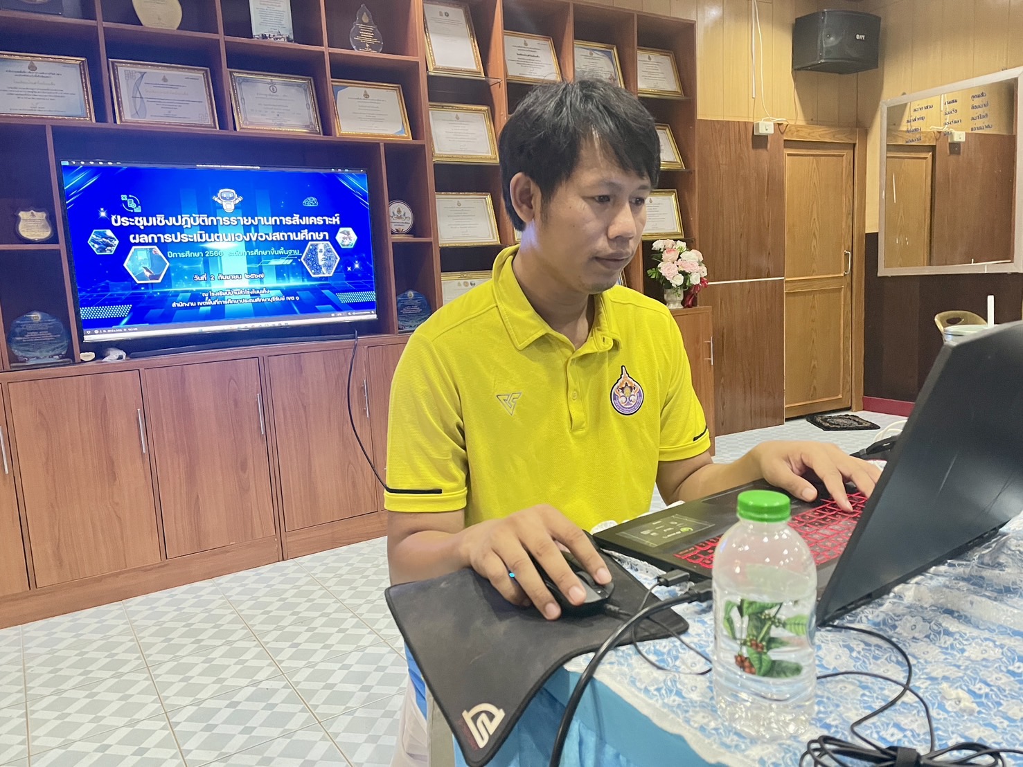 ประชุมเชิงปฏิบัติการรายงานการสังเคราะห์ผลการประเมินตนเองของสถานศึกษา ปีการศึกษา 2566